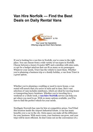 Rentals Direct Ltd