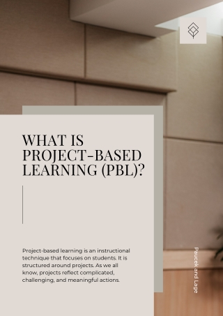 What is Project-Based Learning (PBL)