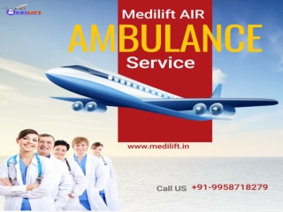 Medilift Air Ambulance in Raipur with ICU and Medical Team