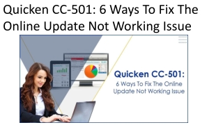 Quicken CC-501: 6 Ways To Fix The Online Update Not Working Issue