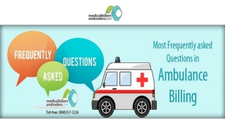 Most Frequently Asked Questions in Ambulance Billing