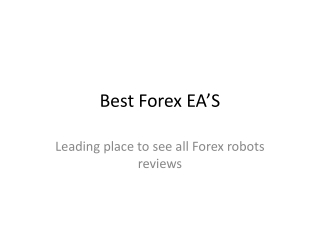 Forex Robot Reviews