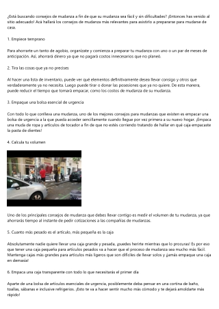Consejos para que tu mudanza sea un éxito completo