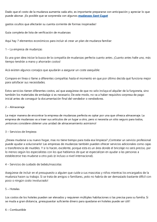 Trucos de una empresa de mudanzas para hacer una mudanza exitosamente