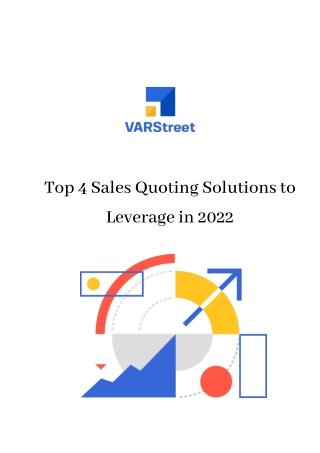 Top 4 Sales Quoting Solutions to Leverage in 2022