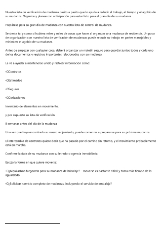 Consejos y trucos para efectuar una mudanza conveniente