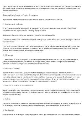 Consejos de una empresa de mudanzas para hacer una mudanza de forma exitosa