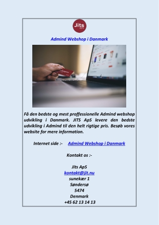 Admind Webshop i Danmark