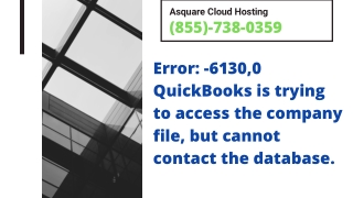 Simple Hacks to Fix QuickBooks Error Code 6130