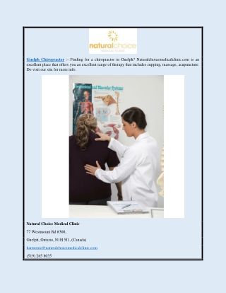 Guelph Chiropractor | Naturalchoicemedicalclinic.com