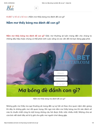 Nằm mơ thấy bóng ma đánh đề con gì_ - Kubet Ab