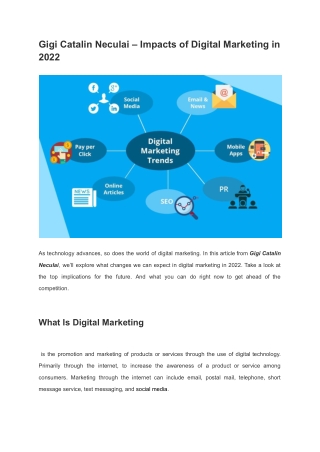 Impacts of Digital Marketing