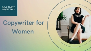 Copywriter for Women - Whitney Wrote This