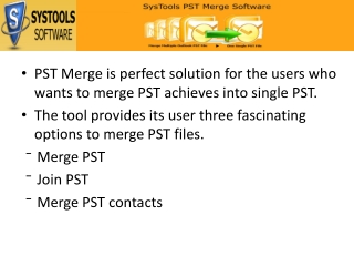 PST Merge Software