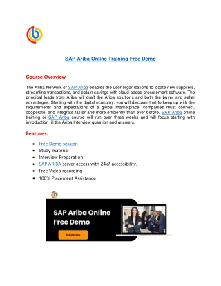 SAP-Ariba-Online-Training-Free-Demo