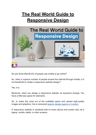 The Real World Guide to Responsive Design