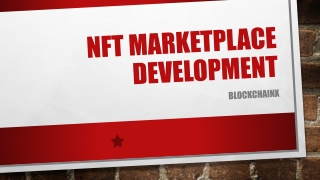 NFT marketplace development