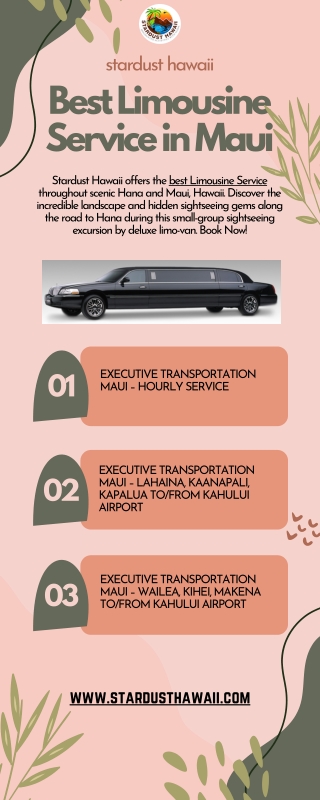 Best Limousine Service in Maui | Stardust Hawaii