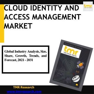 Cloud Identity and Access Management Market : Industry Analysis, Size, Share