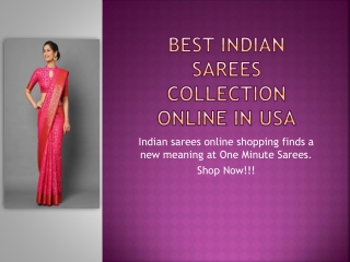 Best Indian Sarees collection online in usa