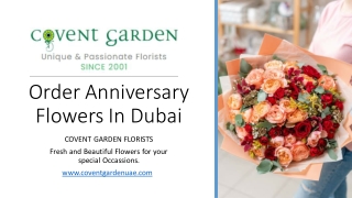 Order Anniversary Flowers In Dubai​