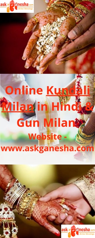 Online Kundali Milan in Hindi & Gun Milan