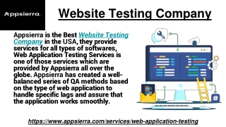 Website Testing Company