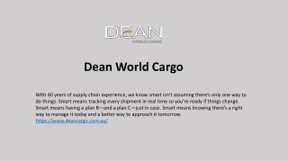 Dean World Cargo