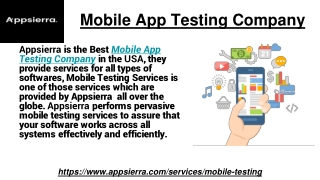 Mobile App Testing Company