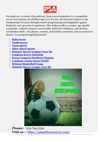 After school sports