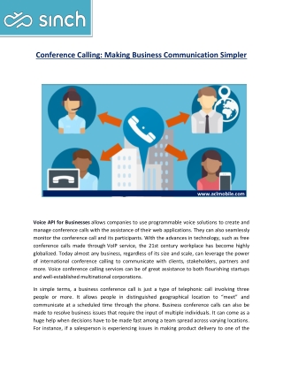 Conference Calling: Making Business Communication Simpler