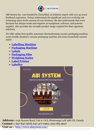 Packaging Machine