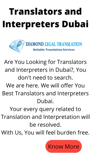 Translators and Interpretors Dubai