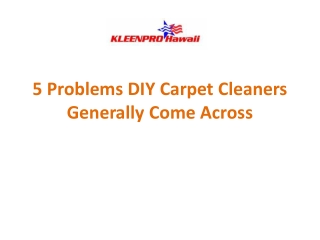 Hire Professional Oahu Carpet Cleaner