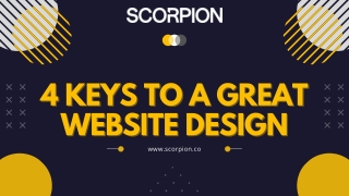 4 Keys to a Great Website Design