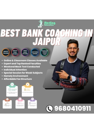Best Bank Coaching In Jaipur Sterling Education