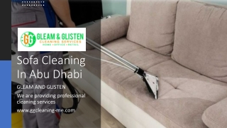 Sofa Cleaning In Abu Dhabi