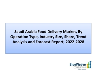 Saudi Arabia Food Delivery Market