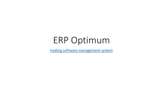 Trading Management system in Bahrain