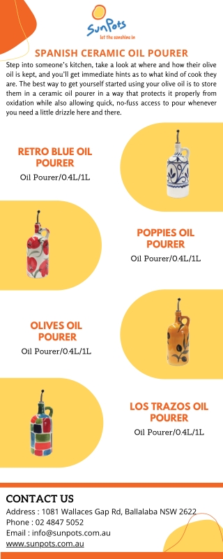 Buy The Best Ceramic Oil Pourer At Best Prices