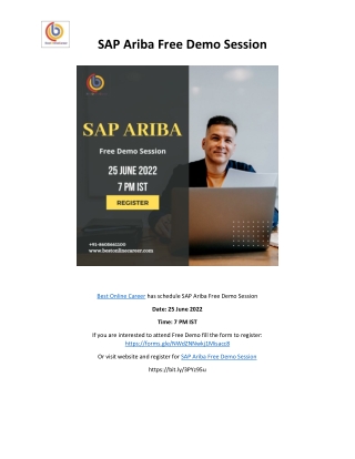 SAP ARIBA free demo session