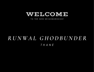 Runwal Ghodbunder Thane E Brochure
