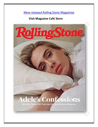 Mew released Rolling Stone Magazines