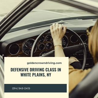 Defensive Driving Class in White Plains, NY