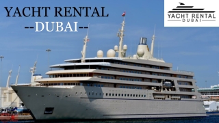 Yacht Rental Dubai