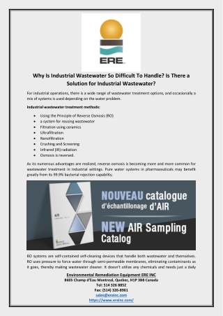 Why Is Industrial Wastewater So Difficult To Handle Is There a Solution for Industrial Wastewater