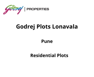 Godrej Plots Lonavala Pune | E-Brochure