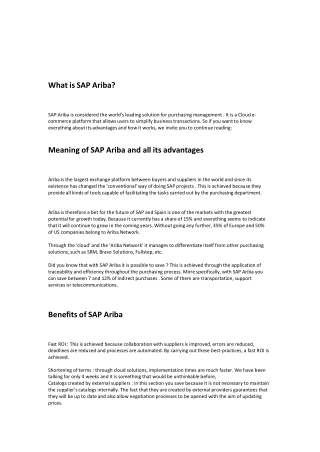 Ariba Sourcing Training | Ariba Procurement System | Sap Ariba Server Access