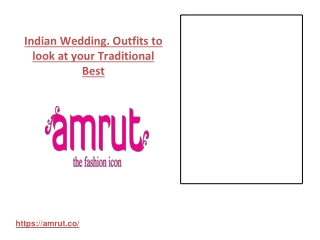 Wedding Wear & Stylish Traditional Dresses India | Amrut Fashion