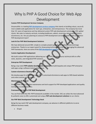 Why Is PHP A Good Choice for Web App Development